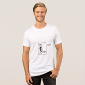 En Tri-matière t-shirt de perruche d'amour (Recto plein)