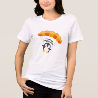 En Tri-matière T-shirt de pingouin aux ailes minuscules et grands