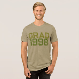 En Tri-matière T-Shirt de Remise des Diplômes Unisexe Modifiable