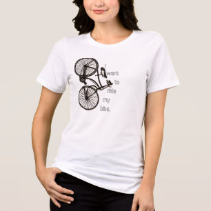En Tri-matière T-shirt de vélo vintage pour motard