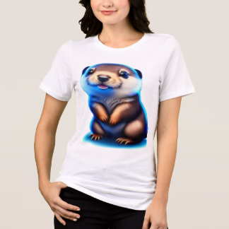 En Tri-matière T-shirt Décontracté et mignon pour les amateurs de