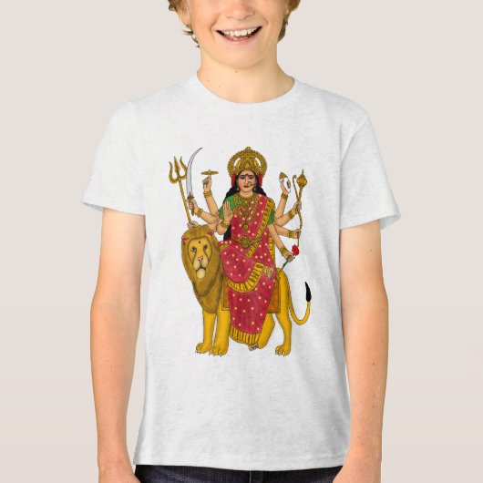 En Tri-matière T-Shirt Déesse Durga (Recto)