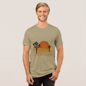En Tri-matière T-shirt Desert Scene (Recto plein)