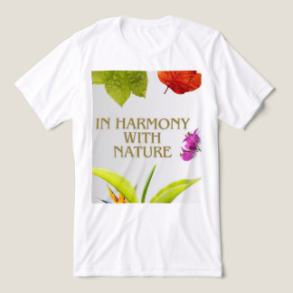 En Tri-matière T-shirt design pour la préservation de la nature