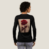 En Tri-matière T-shirt design -roses intertwined with thorns (Verso complet)