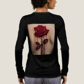 En Tri-matière T-shirt design -roses intertwined with thorns (Verso)
