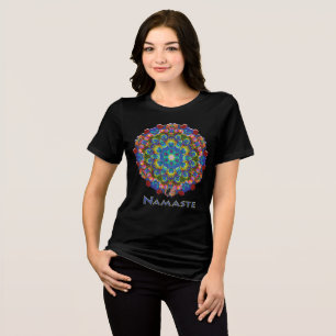 En Tri-matière T-Shirt Doily Namaste Kaléidoscope
