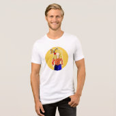 En Tri-matière T-shirt Dolly Dot Jaune (Recto plein)