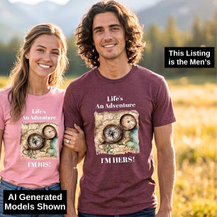 En Tri-matière T-shirt drôle pour couples, version homme, Aventur