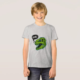 En Tri-matière T-shirt drôle RAWR T-Rex pour garçons - Dinosaure 