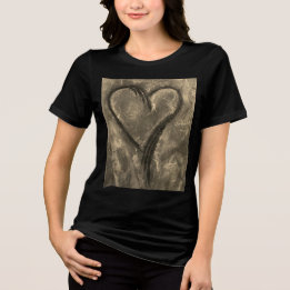 En Tri-matière T-shirt du coeur