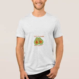 En Tri-matière T-shirt du couple de jolis avocats – Drôle