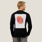 En Tri-matière T-shirt du guerrier de Samurai - Graphique d'art j (Verso complet)