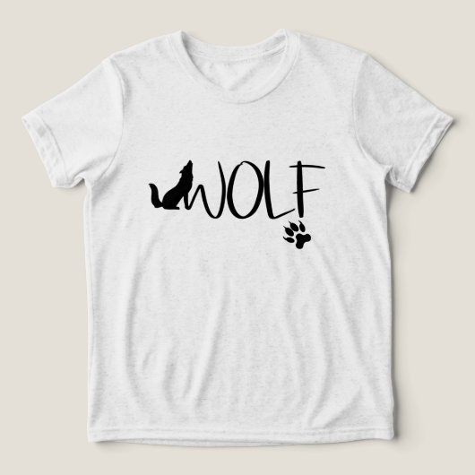 En Tri-matière T-shirt du logo graphique Wolf (Design Recto)