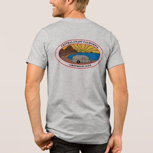 En Tri-matière T-shirt du logo masculin de la CCCAC (Verso)