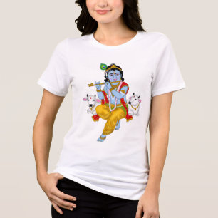En Tri-matière T-Shirt du Seigneur Krishna