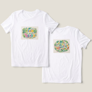 En Tri-matière T-Shirt Éco-Amical – Floraison Durable et Vibrante