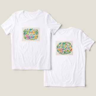 En Tri-matière T-Shirt Éco-Amical – Floraison Durable et Vibrante