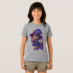 En Tri-matière T-shirt énergétique de petite sorcière mignonne –