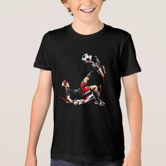 En Tri-matière T-Shirt Enfant Football Coup de Pied à Vélo – Cool