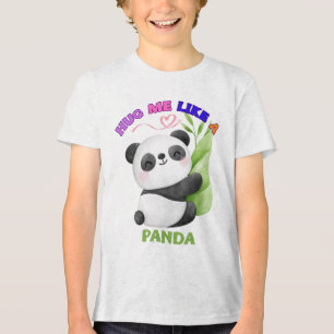 En Tri-matière T-shirt enfant - Serrez-moi comme un Panda 🐼