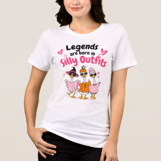 En Tri-matière T-Shirt Équipe d'Oies Drôles | Tenues Ridicules Oi