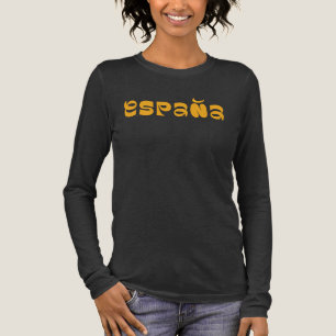 En Tri-matière T-Shirt Espana typographie logo design