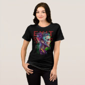 En Tri-matière T-shirt « Exit System » – Utiliser l'art, pas l'év (Recto plein)