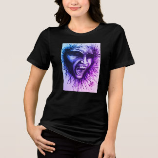 En Tri-matière T-shirt Face hurlant
