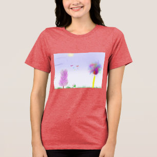 En Tri-matière T-shirt fantaisiste pour femmes Escape Landscape