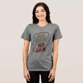 En Tri-matière T-shirt féminin sans douleur sans gain (Recto plein)