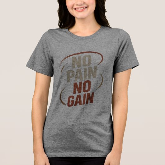 En Tri-matière T-shirt féminin sans douleur sans gain (Recto)