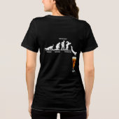 En Tri-matière T-Shirt Femme avec Impression au Dos « Évolution d (Verso)