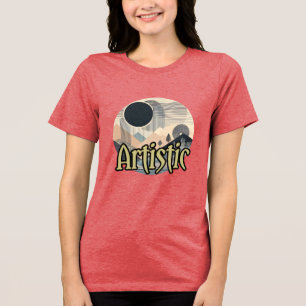 En Tri-matière T-shirt Femme Bella+Canvas, Blanc, Adu