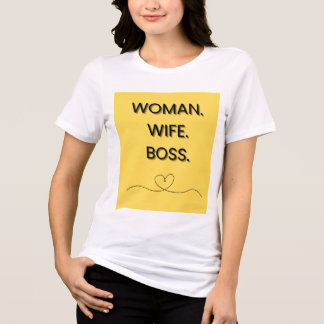 En Tri-matière T-shirt femme femme patron Tee #women