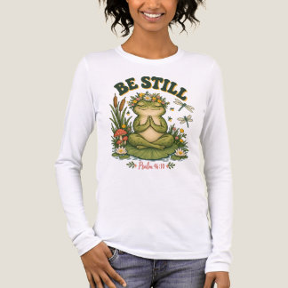 En Tri-matière T-shirt femme Foi chrétienne Restez calme