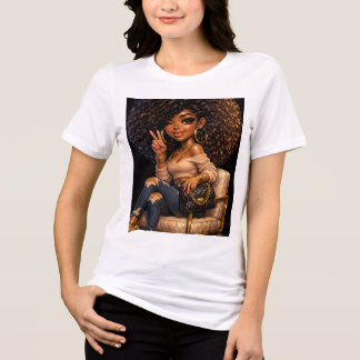 En Tri-matière T-Shirt Fille Chibi Élégante