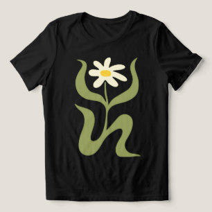 En Tri-matière T-shirt fleuri pour femmes White Grace