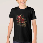 En Tri-matière T-shirt Fleurs rouges (Recto)