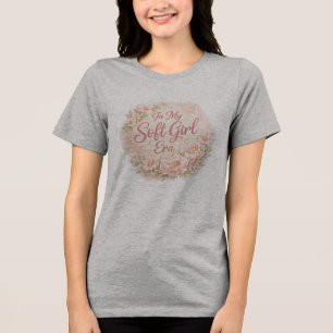 En Tri-matière T-Shirt Floral Aesthetic De Mon Ère De Fille Douce