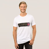 En Tri-matière T-shirt foncé de base (Recto plein)