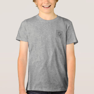 En Tri-matière T-shirt GARÇONS PETIT CHAT DESIGN