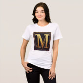 En Tri-matière T-shirt géométrique Gras M (Recto plein)