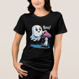 En Tri-matière T-shirt Ghost tendance - Drôle Halloween Graphic T