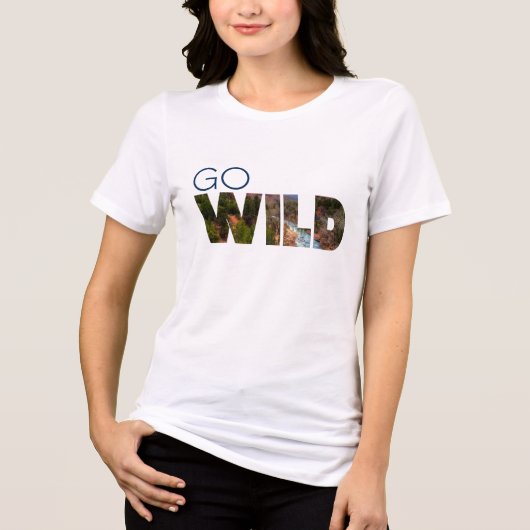 En Tri-matière T-shirt Go WILD Abondance Active (Recto)