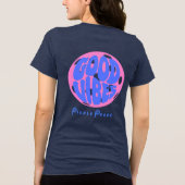 En Tri-matière T-shirt Good Vibes par Pickle Peace (Verso)