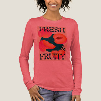 En Tri-matière T-Shirt graphique à manches longues avec pêche aud