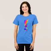 En Tri-matière T-shirt graphique avec point d'exclamation devant (Recto plein)