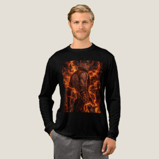 En Tri-matière T-shirt graphique de guerrier fantastique mage de