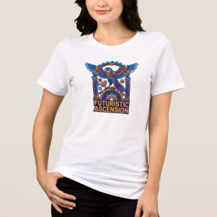 En Tri-matière T-shirt graphique du faucon cybernétique d'ascensi